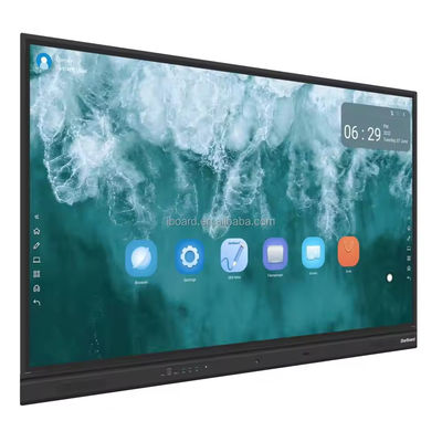 IBoard 55 Inch 4K Interaktif Whiteboard LCD Smart Board Android Window All In One layar sentuh untuk pengajaran sekolah