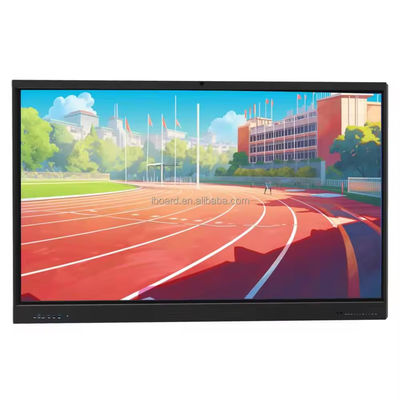 IBoard 55 Inch 4K Interaktif Whiteboard LCD Smart Board Android Window All In One layar sentuh untuk pengajaran sekolah