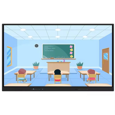 IBoard 55 Inch 4K Interaktif Whiteboard LCD Smart Board Android Window All In One layar sentuh untuk pengajaran sekolah