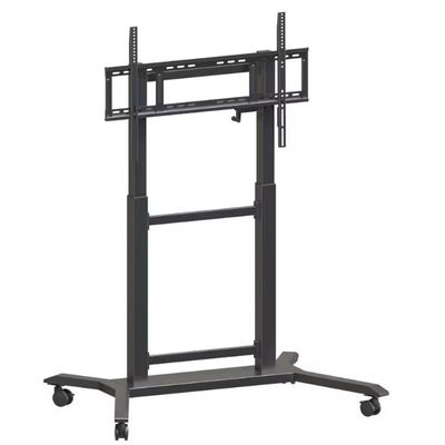 IBoard Tinggi disesuaikan 42 "-86" Trolley Multi Mobile TV Cart untuk panel datar interaktif Smart Whiteboard VESA 100 * 100-800 * 600mm