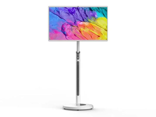 IBoard 27 32 Inch Android 13 In-Cell Touch Panel Smart TV Lcd Touch Screen Monitor Rollable Stand bergerak Berputar dengan baterai