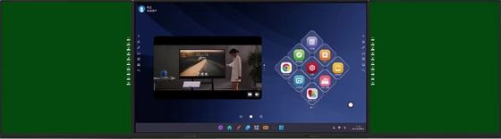 75 inci Smart Blackboard dengan rekaman Interaktif sideboards Untuk sekolah