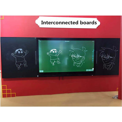 IBoard Factory Direct University School Interaktif Smart Hitam ChalkBoard Marker Pen Whiteboard Greenboard Touch Panel Display 75 86 98 Inch Untuk Mendidik Interaktif Flat Panel Dengan IR Sideboard
