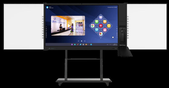 Papan Tulis Interaktif Android 14 Langsung dari Pabrik IBoard 8+128G Panel Datar Interaktif IR inframerah 20 Titik Sentuh Didukung Dengan Berbagi Layar Papan Tulis Interaktif dengan papan samping tulis spidol untuk pendidikan sekolah
