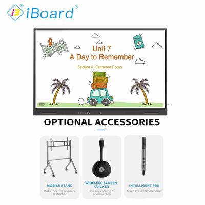 Produk desain baru 4k 65 Inch Touch Screen Software multi-bahasa Lcd Smart Board Android Interaktif papan untuk channel Partner