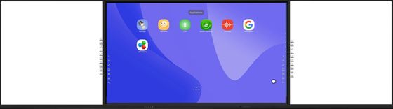 iBoard Factory Android 14 8+128G Panel Flat Interaktif Dengan Kontras Tinggi 1200:1 Dan Kecepatan Cursor 100 Dot/S 20 Titik Sentuh Didukung Dengan Screen Share Whiteboard Interaktif