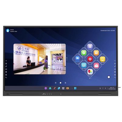 LCD Smart Board Tingkatkan Pengalaman Chromebook MAC Linux Windows Anda Dengan HDMI USB VGA Output Wifi Untuk 65 75 86 Inch Panel