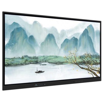 Iboard Interactive Whiteboard 75 Inch USB Outputs Touch Panel Display dalam Frame Hitam Warna untuk Pendidikan Aplikasi Bisnis Kantor Dengan Perangkat Lunak yang Kuat