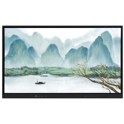 Iboard Interactive Whiteboard 75 Inch USB Outputs Touch Panel Display dalam Frame Hitam Warna untuk Pendidikan Aplikasi Bisnis Kantor Dengan Perangkat Lunak yang Kuat