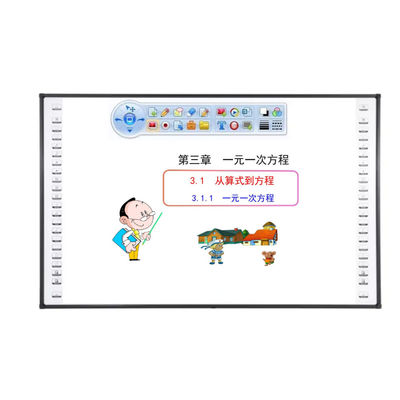 Pabrik Langsung IBoard Keramik / Plastik halus permukaan berkilau IR Interaktif Whiteiboard Smart Touch Panel Dengan 22pcs Hotkeys Setiap Sisi untuk Pendidikan Sekolah White Board interaktif whiteboard