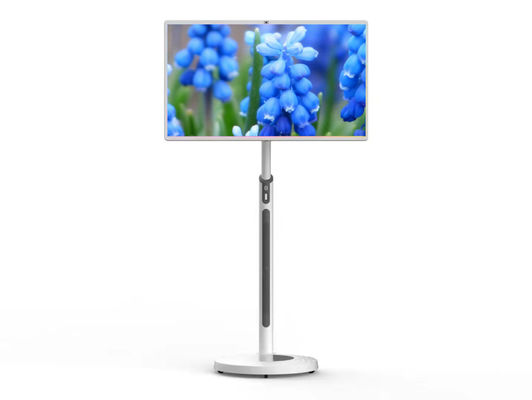 TV Pintar 32 Inci FHD Android 13 8+128gb 8-inti dengan Roda Monitor Layar Sentuh Remote Control dengan Baterai Kamera 13MP TV Putar Portabel