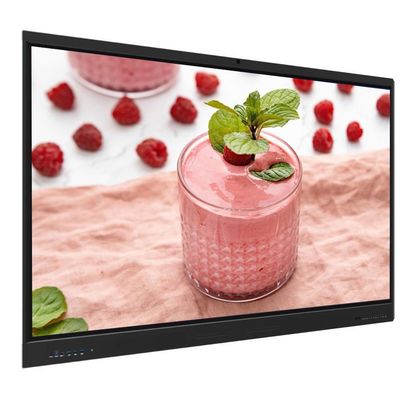 Monitor layar sentuh interaktif 86 Inch Android 14 8+128G Dengan Speaker Kamera Mic Light Sensor Perangkat Lunak Dibangun dalam Wifi Wireless Presentasi Dari Pad Phone Laptop