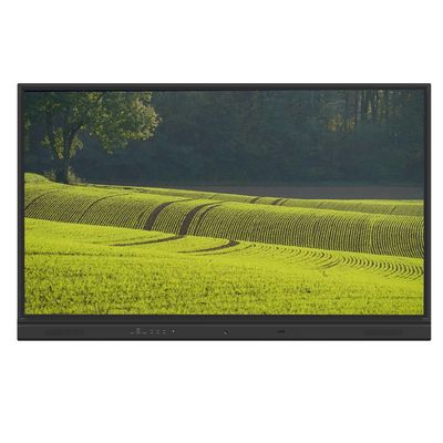 Papan Tulis Interaktif LED 65 Inci Android 14 8+128G Kamera Mikrofon PC Wifi Speaker Sentuh All in One Dengan Aplikasi Alat Untuk Ruang Pertemuan Kantor Pendidikan Sekolah