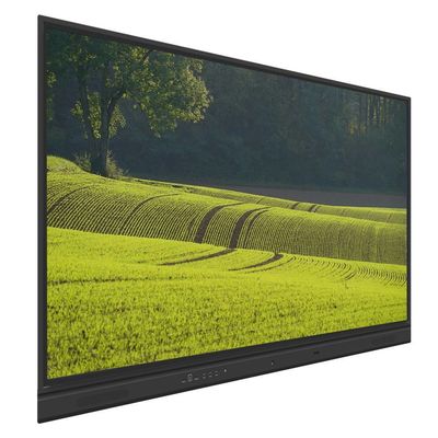 Papan Tulis Interaktif LED 65 Inci Android 14 8+128G Kamera Mikrofon PC Wifi Speaker Sentuh All in One Dengan Aplikasi Alat Untuk Ruang Pertemuan Kantor Pendidikan Sekolah