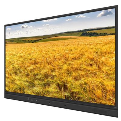 75 86 Inch Wall Mounted LCD Interactive Whiteboard dengan 2x 15W Speaker Subwoofer Opsional dan Opsional Dibangun di Kamera Dan Mic Sistem PC Android