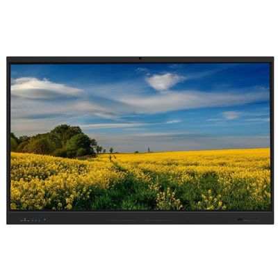Wall Mount Interactive Touch Screen Whiteboard 75 Inch Dengan Tipe-C USB HDMI VGA RJ45 Antarmuka Software Pertemuan Pengajaran