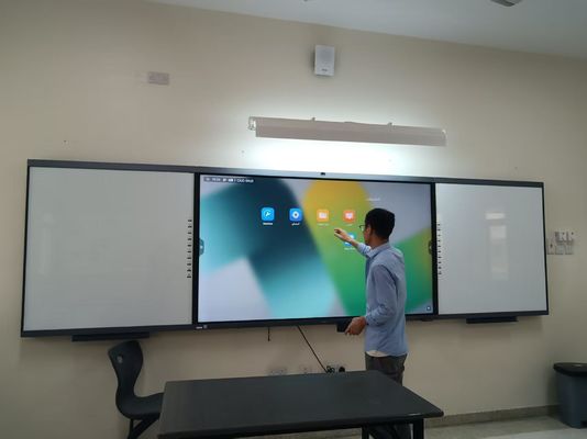 Papan Tulis Interaktif Digital All-in-One 98 inci, Papan Samping dengan Papan Cerdas Untuk Sekolah