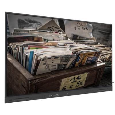 Interaktif Flat Panel Displays 110 Inch Layar Besar Android OPS PC USB HDMI TYPE-C Koneksi Port Semua dalam Satu 50 Touch Points Wall Type Mobile