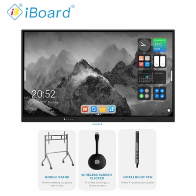 Harga pabrik 55 65 86 98 100 Inch 4k Untuk pengajaran sekolah Panel interaktif 100 Inch Panel interaktif
