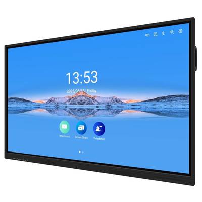 Factory IBoard TE-QS Series Android 14 8+128G 16+256G Interactive Flat Panel Display All In One Windows System Optional Wireless Screen Projection Interactive Whiteboard For School Education