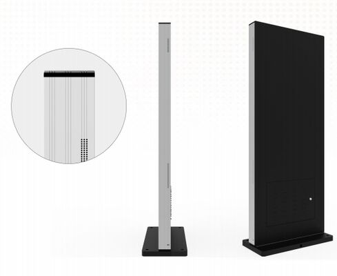 Kiosk Layar Sentuh 55 Inci Android Standee IR PCAP Win PC Untuk Supermarket Kantor Komersial