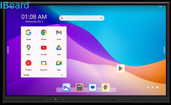 86 Inch Google EDLA Certified Interactive Whiteboard dengan 8 Core CPU untuk kelas dan konferensi
