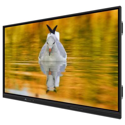 Papan Tulis Interaktif LED dengan Android 14 Sentuhan Inframerah Ultra Halus dan Kamera Mikrofon Opsional untuk Sekolah dan Pertemuan