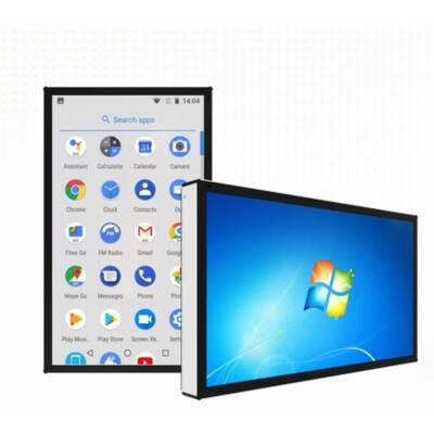 Monitor Iklan Digital 32 Inci Sistem Operasi Android PC Layar Sentuh Dinding untuk Toko Bandara Hotel