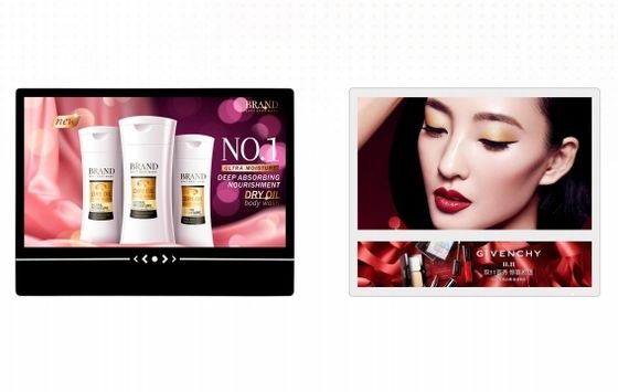 Digital Advertising Monitor 23.8 32 43 49 55 Inch Wall Mounted Android Windows OS Opsional Touch Panel Untuk Supermarket Bandara Hotel Bank Rumah Sakit Dengan USB WIFI