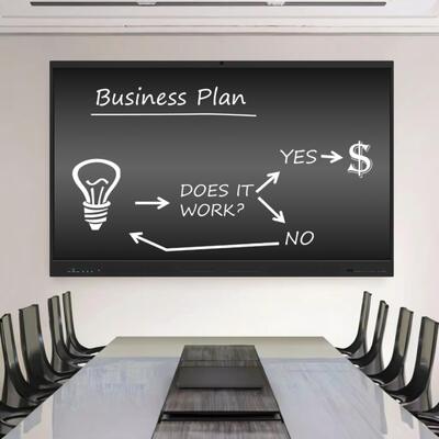 Interaktif Flat Panel Multi-Touch Smart Board dengan Resolusi 4K dan Android / Windows Dual System untuk Pendidikan dan Bisnis