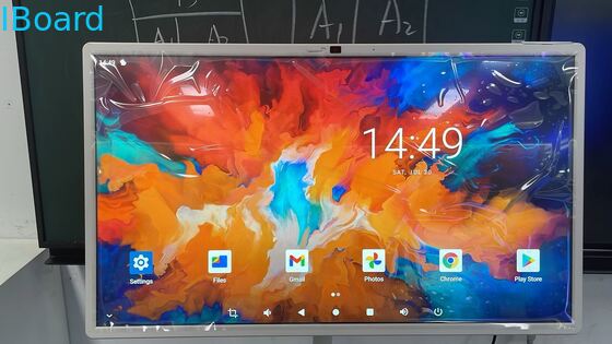 Papan Tulis Interaktif Nirkabel 32 inci dengan Kamera Terpasang dan TV Layar Pintar Portabel
