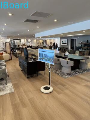 Papan Tulis Interaktif Nirkabel 32 inci dengan Kamera Terpasang dan TV Layar Pintar Portabel