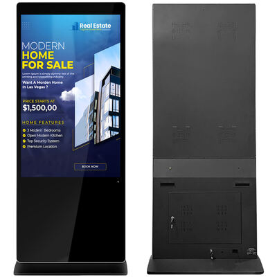 Monitor Iklan Digital 55 Inci dengan Sentuhan Inframerah/PCAP dan OS Android/Windows untuk Penggunaan Komersial