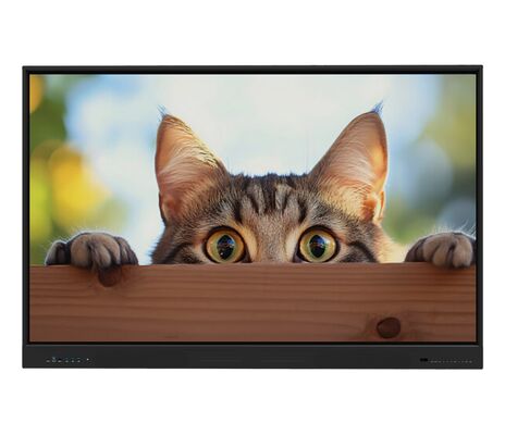 Interaktif Flat Panel Multi-Touch Smart Board dengan Resolusi 4K dan Android / Windows Dual System untuk Pendidikan dan Bisnis