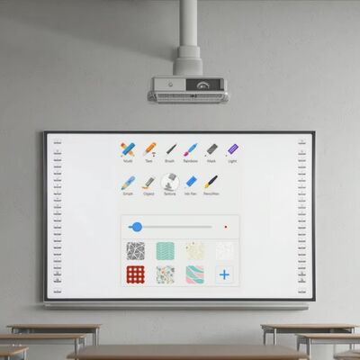 89" Infrared Interactive Whiteboard Digital Interactive Board Untuk Proyektor Sekolah/Kantor