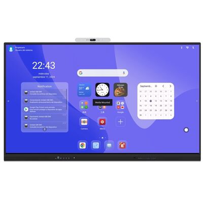 IBoard Interaktif Whiteboard Dengan USB Data Port Tempered Glass Untuk Meeting Conference Room