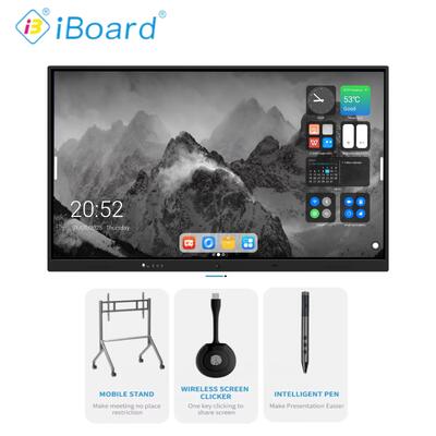 IBoard 4K Ultra HD Interactive Whiteboard dengan Teknologi Sentuh Infrared dan Sistem Operasi Dual untuk Pengajaran Cerdas