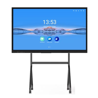 Papan Tulis Interaktif 86 inci dengan Tampilan 4K UHD dan 20/40 Titik Sentuh untuk Pembelajaran Kolaboratif
