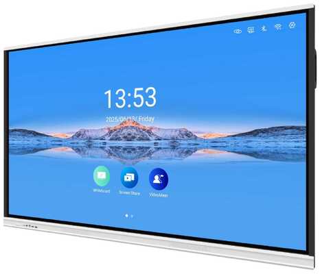 Papan Tulis Interaktif 86 inci dengan Tampilan 4K UHD dan 20/40 Titik Sentuh untuk Pembelajaran Kolaboratif