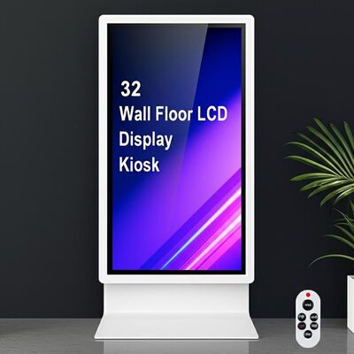 32 Inch Wall Floor LCD Touch Screen Kiosk dengan Multi-touch Input dan Remote Control