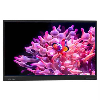 Papan Tulis Pintar Datar Interaktif Layar Sentuh 40 Titik Resolusi 4K 75 Inci untuk Penggunaan di Ruang Kelas