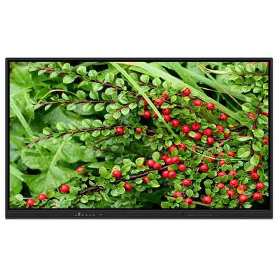 65 75 86 Inch LED Interaktif Whiteboard dengan 2x15W Speaker Orientasi Horizontal dipasang di dinding untuk Konferensi Home Teaching Zoom Meeting