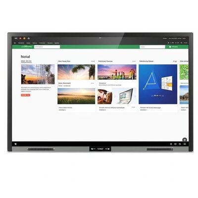 Papan Tulis Interaktif Zero Gap 75 Inci Portabel dengan WiFi dan Perangkat Lunak Pengajaran Terintegrasi