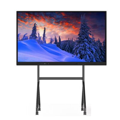 Papan Tulis Pintar Datar Interaktif Resolusi 4K 65/75/86 Inci dengan Multi-Sentuh dan Sistem Operasi Android/Windows/Linux/Mac