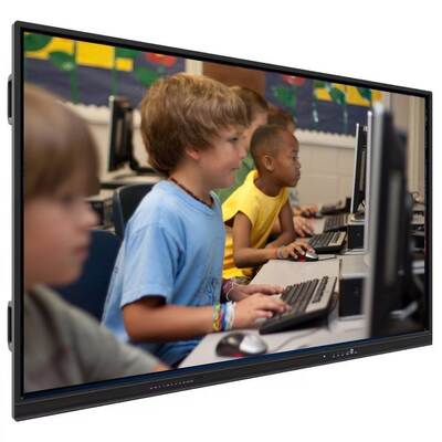 VESA Standar Wall Mount Interaktif Flat Panel dengan 4mm Tempered Glass dan 6 Array Mic Dibangun untuk Responsiveness Tinggi