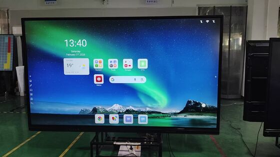 65 Monitor Layar Sentuh Interaktif 75 86 98 Inch Smart Touch Whiteboard
