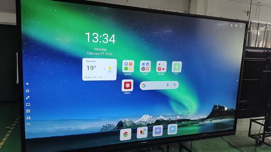 Dibangun dalam Android System Upgrade Interaktif Whiteboard Touch Screen Monitor Produsen