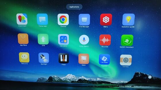Dibangun dalam Android System Upgrade Interaktif Whiteboard Touch Screen Monitor Produsen