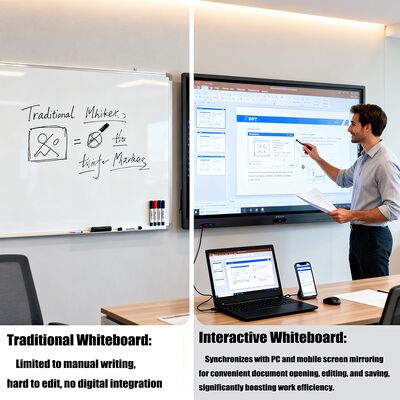 Iboard Interactive Whiteboard Mendukung Hingga 20 Touch Point Dua Sisi Hotkeys Memungkinkan Komunikasi