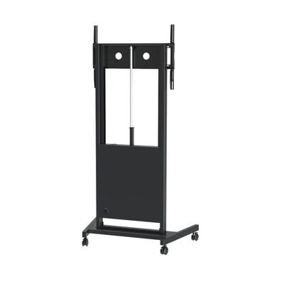 Stand Lantai Mobile yang Dapat Disesuaikan Ketinggiannya untuk TV/IFPD hingga 86 inci